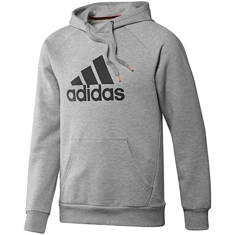 grey and white Adidas hoodie